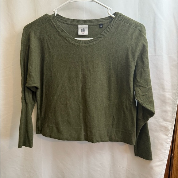 CAbi Olive Knit Sweater and Tank Top Set Size XS - Picture 5 of 8